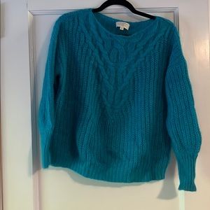 Sézane turquoise blue sweater. XS